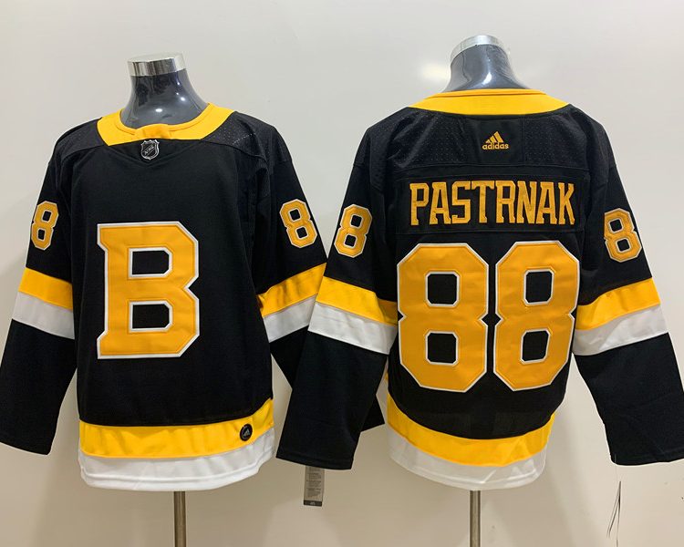 Men's Boston Bruins David Pastrnak #88 Black Jersey