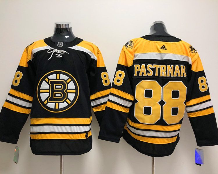 Men's Boston Bruins David Pastrnak #88 Black Jersey