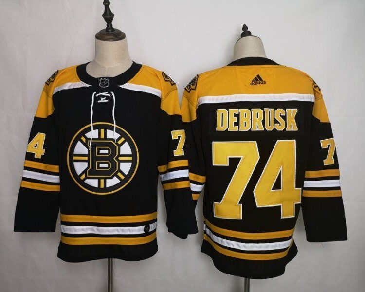 Men's Boston Bruins Jake DeBrusk #74 Black Jersey