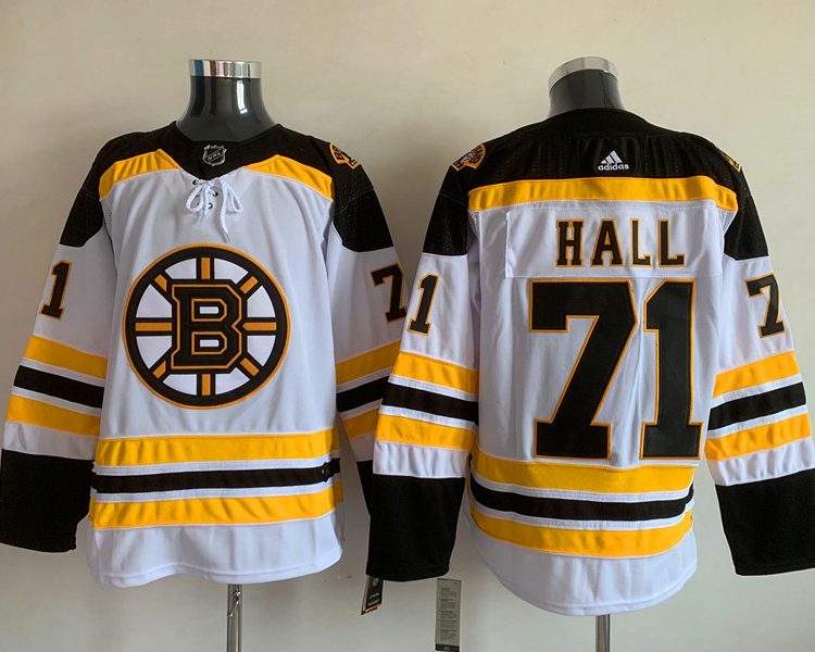 Men's Boston Bruins Taylor Hall #71 White Jersey