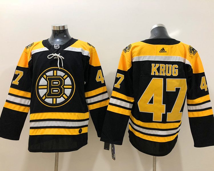 Men's Boston Bruins Torey Krug #47 Black Jersey