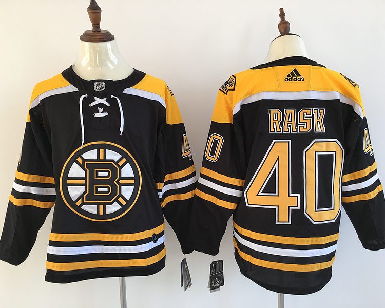 Men's Boston Bruins Tuukka Rask #40 Black Jersey