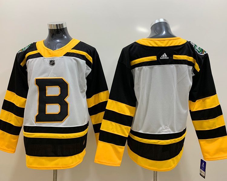 Men's Boston Bruins White Blank Jersey