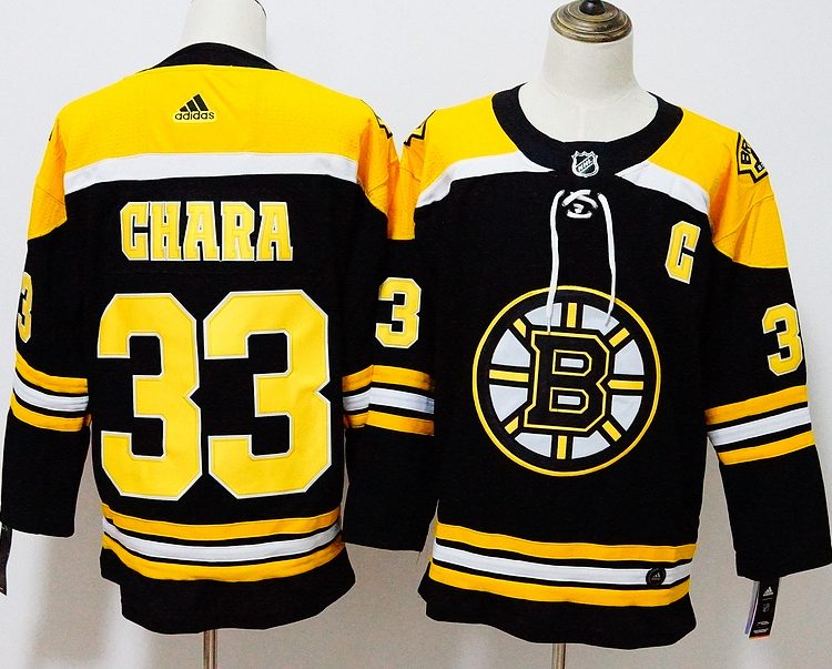 Men's Boston Bruins Zdeno Chara #33 Black Jersey