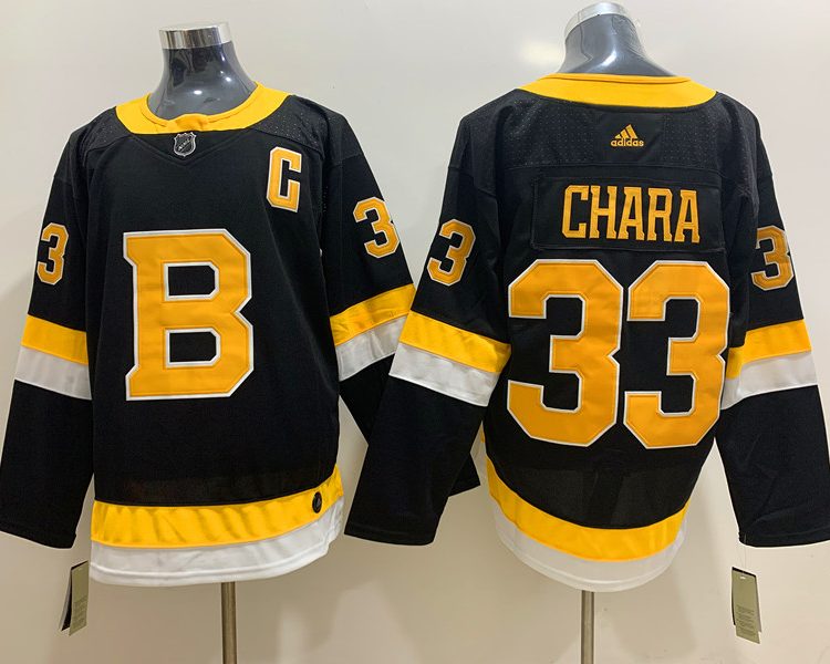 Men's Boston Bruins Zdeno Chara #33 Black Jersey