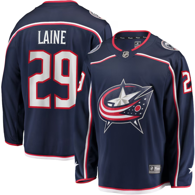 Men's Columbus Blue Jackets Patrik Laine #29 Navy Home Breakaway Jersey