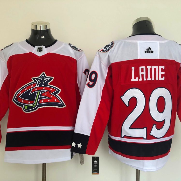 Men's Columbus Blue Jackets Patrik Laine #29 Red Breakaway Jersey