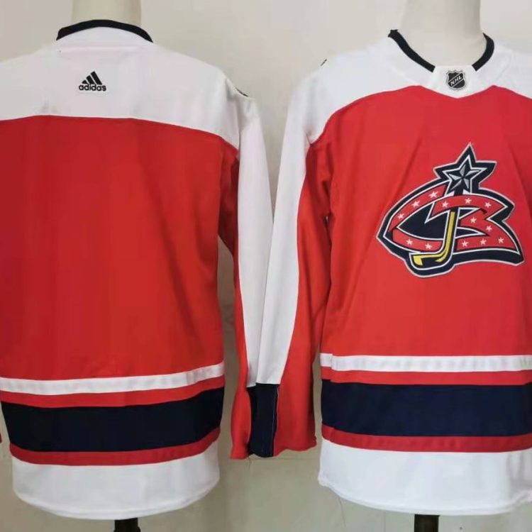 Men's Columbus Blue Jackets Red Blank Jersey