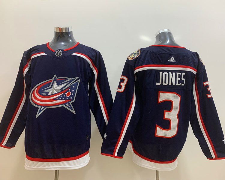 Men's Columbus Blue Jackets Seth Jones #3 Navy Home Breakaway Jersey