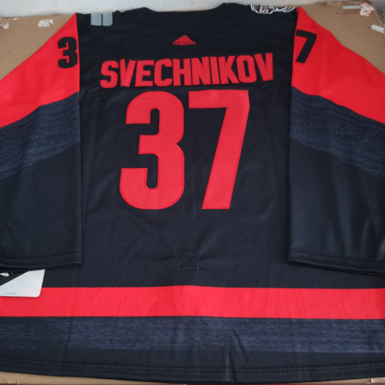 Men's Carolina Hurricanes Andrei Svechnikov #37 Black Jersey