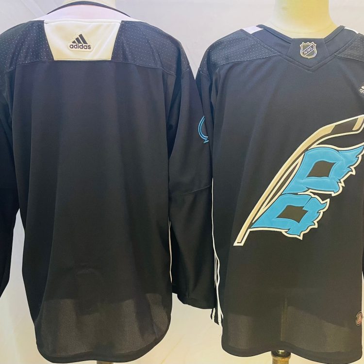 Men's Carolina Hurricanes Black Blank Jersey