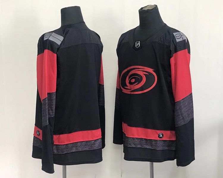 Men's Carolina Hurricanes Black Blank Jersey