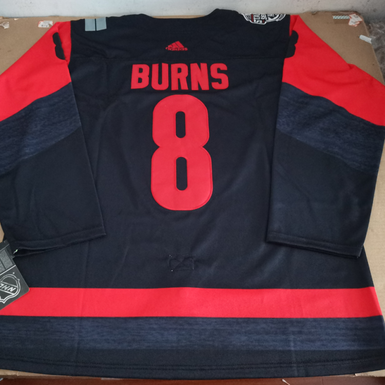 Men's Carolina Hurricanes Brent Burns #8 Black Home Breakaway Jersey