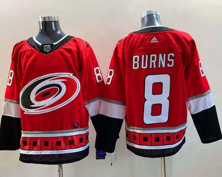 Men's Carolina Hurricanes Brent Burns #8 Red Jersey