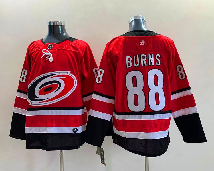 Men's Carolina Hurricanes Brent Burns #88 Red Jersey