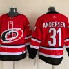 Men's Carolina Hurricanes Frederik Andersen #31 Red Jersey
