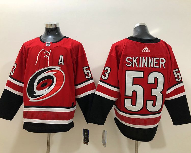 Men's Carolina Hurricanes Jeff Skinner #53 Red Home Breakaway Jersey