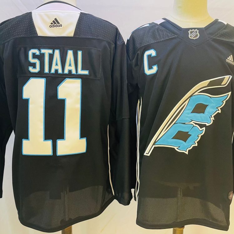 Men's Carolina Hurricanes Jordan Staal #11 Black Home Breakaway Jersey