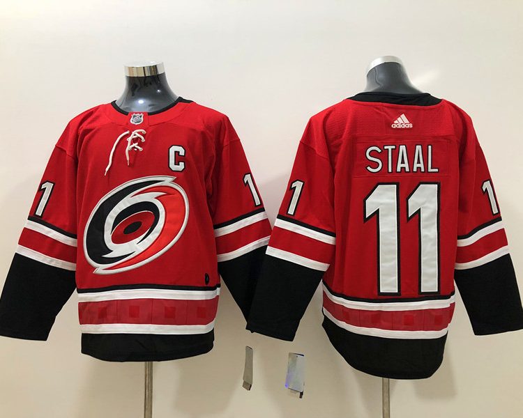 Men's Carolina Hurricanes Jordan Staal #11 Red Home Breakaway Jersey