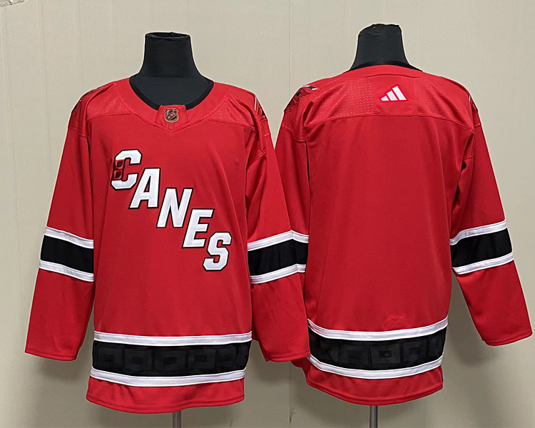 Men's Carolina Hurricanes Red Blank Jersey