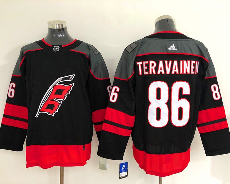 Men's Carolina Hurricanes Teuvo Teravainen #86 Black Jersey