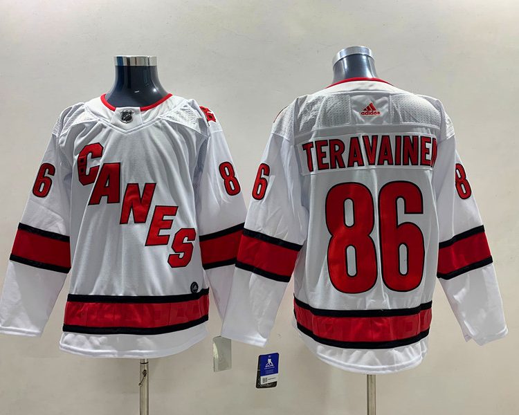 Men's Carolina Hurricanes Teuvo Teravainen #86 White Jersey