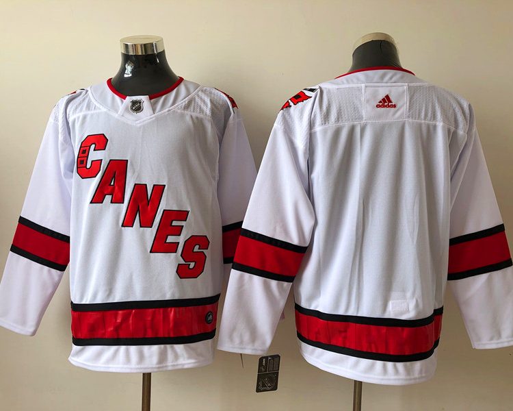 Men's Carolina Hurricanes White Away Primegreen Authentic Blank Jersey