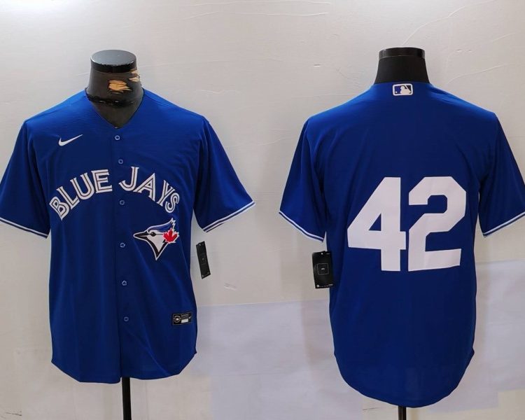 Men's Toronto Blue Jays #42 Royal 2024 Jackie Robinson Limited Jersey