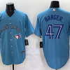 Men's Toronto Blue Jays Addison Barger #47 Powder Blue Jersey