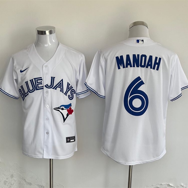 Men's Toronto Blue Jays Alek Manoah #6 White Home Limited Jersey