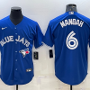 Men's Toronto Blue Jays Alex Manoah #6 Blue Baseball Jersey