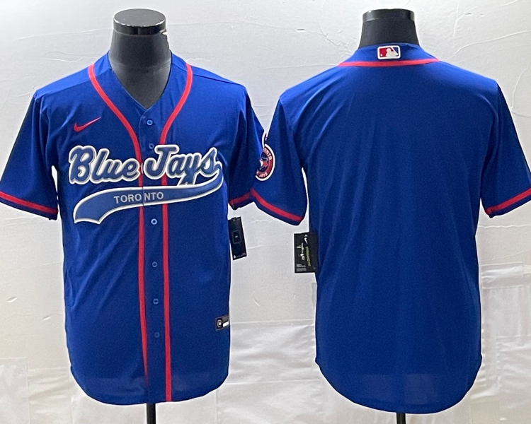 Men's Toronto Blue Jays Blue Blank Jersey