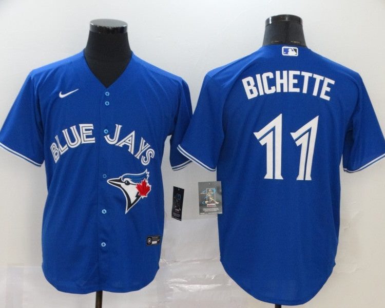 Men's Toronto Blue Jays Bo Bichette #11 Blue Baseball Jersey