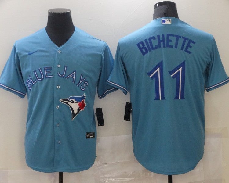 Men's Toronto Blue Jays Bo Bichette #11 Light Blue Baseball J