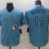 Men's Toronto Blue Jays Bo Bichette #11 Light Blue Baseball Jersey