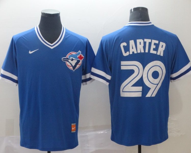 Men's Toronto Blue Jays Joe Carter #29 Blue Jersey