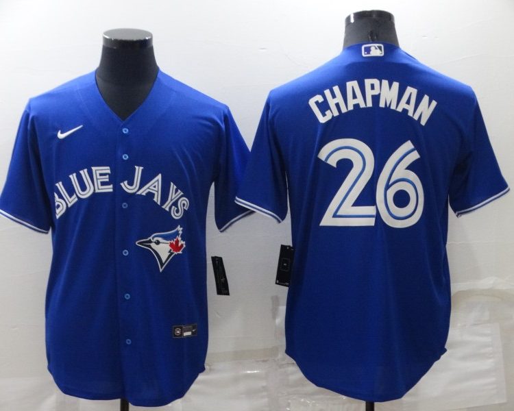 Men's Toronto Blue Jays Matt Chapman #26 Blue Baseball Jersey