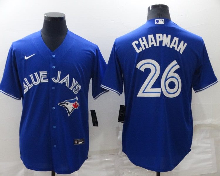 Men's Toronto Blue Jays Matt Chapman #26 Blue Baseball Jersey