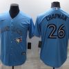 Men's Toronto Blue Jays Matt Chapman #26 Light Blue Baseball Jersey