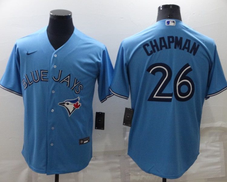 Men's Toronto Blue Jays Matt Chapman #26 Light Blue Baseball