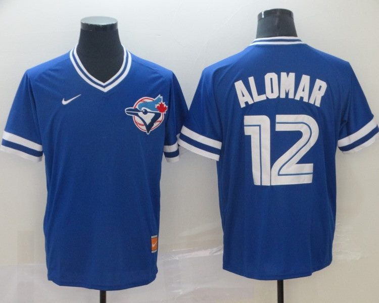 Men's Toronto Blue Jays Roberto Alomar #12 Blue Jersey