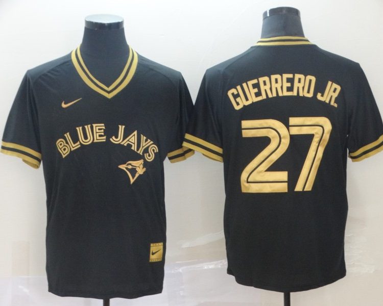 Men's Toronto Blue Jays Vladimir Guerrero Jr. #27 Black Jersey