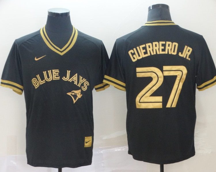 Men's Toronto Blue Jays Vladimir Guerrero Jr. #27 Black Playe