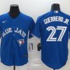 Men's Toronto Blue Jays Vladimir Guerrero Jr. #27 Blue Baseball Jersey