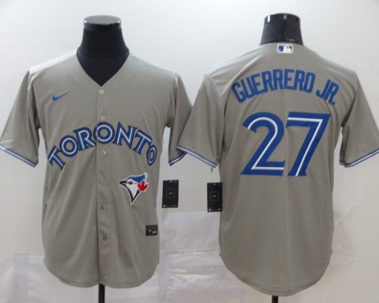 Men's Toronto Blue Jays Vladimir Guerrero Jr. #27 Gray Baseba
