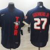 Men's Toronto Blue Jays Vladimir Guerrero Jr. #27 Navy All Star Jersey