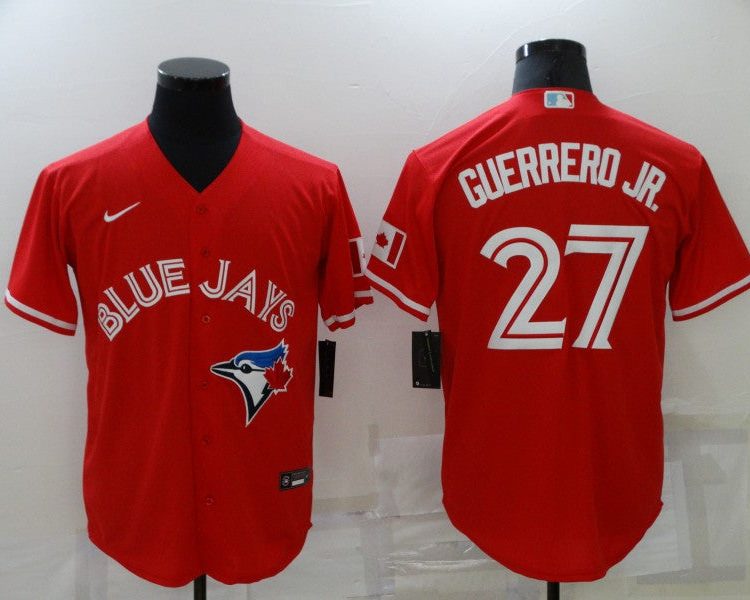 Men's Toronto Blue Jays Vladimir Guerrero Jr. #27 Red Basebal