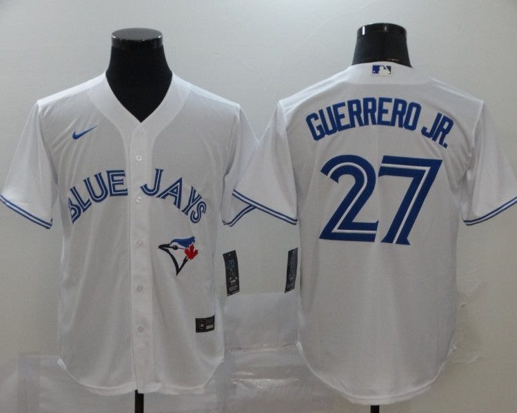 Men's Toronto Blue Jays Vladimir Guerrero Jr. #27 White Baseb