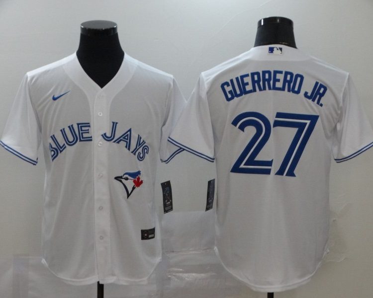 Men's Toronto Blue Jays Vladimir Guerrero Jr. #27 White Baseball Jersey
