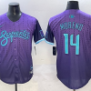 Men's Arizona Diamondbacks Gabriel Moreno #14 Purple 2025 City Connect Limited Jersey